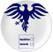 Assiette décorative en porcelaine « Who Keep America USA Eagle »