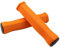 LIANYG Poignée De Vélo 4 pièces Ergonomique VTT Vélo Guidon Poignées Haute densité éponge Douce Pliant Anti-dérapant vélo Guidon Flasques Poignée De Bicyclette (Color : Orange)