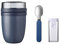 Mepal Thermo Lunchpot Ellipse Plus Faltbarer Löffel Lunchbox Essensbehälter Thermo (nordic denim)