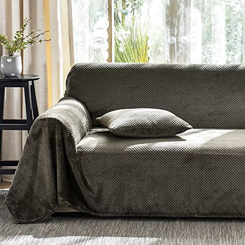 WYJHNLBEDC Sofa überwurfdecke/Decke, Tagesdecke/Bettüberwurf/Hundedecke | Kuscheldecke Flauschig Warme Fleecedecke Waschbar, Sofaschutz Hund Katze, 200x360cm für Sofa 4 Sitzer