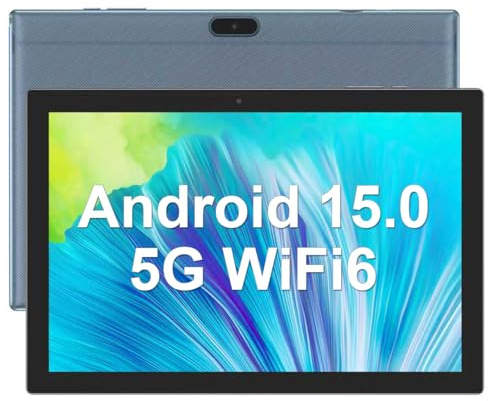Tableta Android 14 de 10 pulgadas, DDR4 de 8 GB de RAM, 64 GB de almacenamiento, compatible con 1 TB de expansión de 2 MP+8 MP de cámara dual de 10 pulgadas, batería WiFi 6 Bluetooth de 6000 mAh