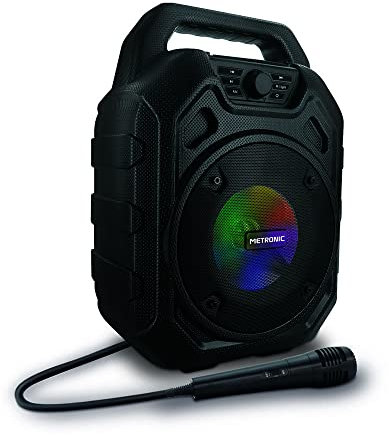 Metronic 477188 Enceinte Mini High Power Bluetooth avec Micro - Noire
