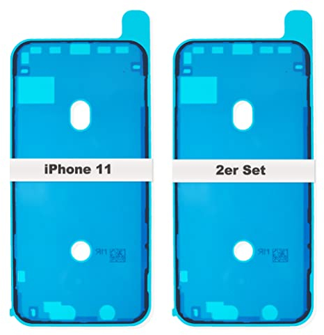IS-TECK 2er Set Ersatz iPhone 11 Kleber Für Display und Gehäuse Rahmen Dichtung Sticker LCD Wasserdichtung Folie