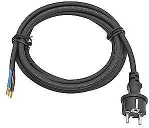 Solarsys® - 4m Stromkabel H07RN-F 3x1,5mm, Gummi-Anschlussleitung VDE Zertifikat, AC-Kabel mit Schuko-Steckdose (CEE 7/7) für Mikro-Wechselrichter APsystems Hoymiles Deye Envertech,4 Meter