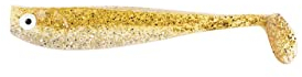 ZECK - Angelköder, Kunstköder, Gummifisch - Zander Gummi | 9cm - Goldglitter | 3 STK.