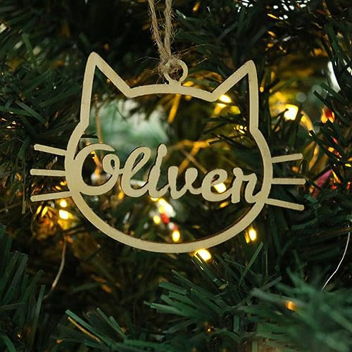 IEK personalisierte Weihnachten,personalisierte Familie Christbaumschmuck mit Namen von Familienmitgliedern Christbaumschmuck mit Namen Weihnachtsdeko aus Holz (XF2)