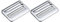 Uxcell Metal Ladder G-Hook Adjuster Slide Buckle, 2pcs 32mm(1-1/4) Inner Width for Webbing Backpack Strap, Silver Tone