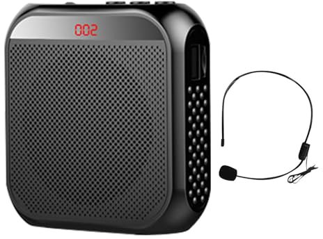 SKUDA Amplificador de Voz para Profesores - Amplificador Personal de Voz Recargable de 2200 mAh | Amplificadores Altavoz, Amplificador de Voz Personal para Profesores, Presentación, Guías Turísticos