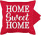 Kissenbezug - Statement - Home Sweet Home- weiß - 50 x 50 cm - Rot - Kissen Statement-Kissen Statements baumwollkissen zierkissenbezüge Schrift sprüche kissenhülle mit zierkissen kissenhüllen