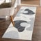 carpet city Teppich-Läufer Kurzflor Grau - 80x300 cm - Moderne Flur-Teppiche Abstraktes Muster mit 3D-Optik - Flachflor Bodenbelag Deko Schlafzimmer, Diele, Eingangsbereich