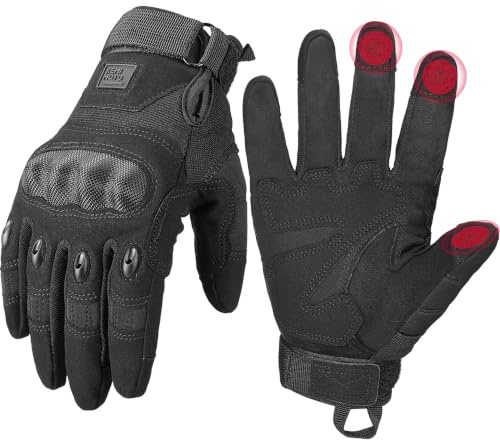 KEMIMOTO Taktische Handschuhe, Atmungsaktiv, Vollfinger, für Arbeit, Wandern, Jagd und Security