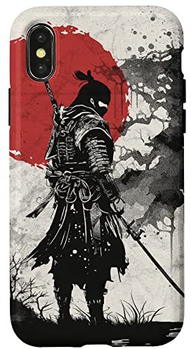 Hülle für iPhone X/XS Samurai-Krieger