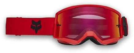 Fox Racing Main Core Goggle - Spark, VLS kompatibel mit Standard- und Spritzgläsern, weites Sichtfeld, dreilagiger Schaumstoff, Abreißfunktion, Fluorescent Red, Größe: OS