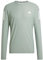 adidas Men's Own The Run Long Sleeve Tee, Silver Green, L