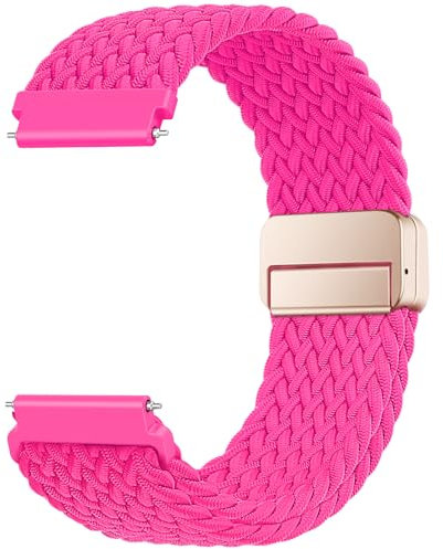 22mm Watch Straps Braided Magnetic for Samsung Galaxy Watch 3 45mm, Galaxy Watch 46mm,Venu 3,Gear S3 Frontier/Classic,Fossil Gen 5/Men's Gen 4/Women's Gen 4,Huawei GT/GT 2, Nylon Watch Bands for All