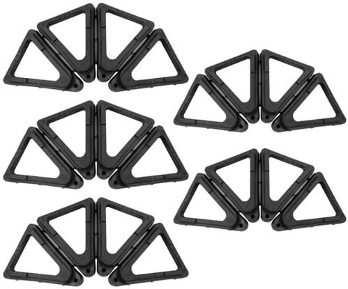 ANCLLO 20pcs Outdoor Flower Pot Feet Plant Feet Flower Stand Potted Triangle Bracket Suitable For Indoor And Outdoor Terracotta Pot Lifter Support Flower Pot (Black)