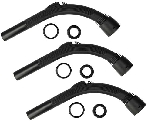 vhbw 3x Mango compatible con Nilfisk Power P Cleaner, P Animal, Select aspiradoras - Empuñadura, diámetro de 32 mm, 37,1 cm de largo