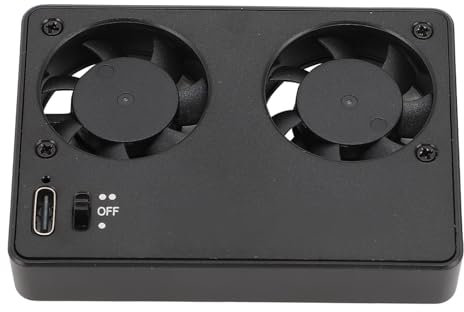Ventilador de Refrigeración Externo para Cámara con Ventiladores Duales con Resistencia de 60 Minutos, Disipación de Calor Rápida, Ventilador de Transmisión en Vivo Silencioso