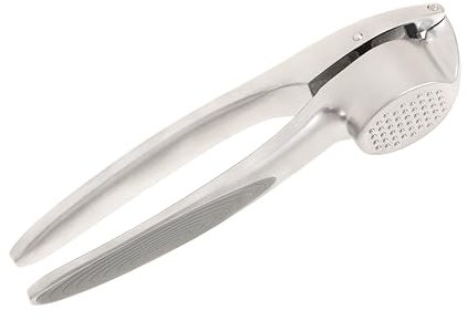 Wiltshire Colour Rush Garlic Press, Chrome Plated, Anti-Slip Soft Grip Handle, Kitchen Garlic Crusher, Press, Mincer, Heavy Duty, Strong and Durable, Easy to Use, Grey, 15.8x3.9x2.8cm