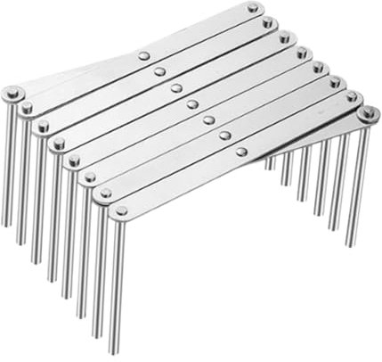 KESOTO Soporte para Platos de Acero Inoxidable, Organizador de Cocina, Diseño Compacto Y Funcional, L