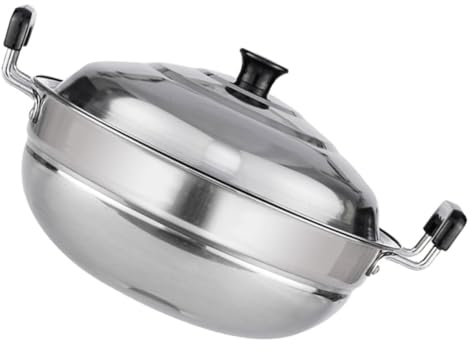 MAGICLULU -suppentopf Mit Dampfeinsatz Für Küche Dampfgarer Zum Kochen Von Speisen Hitzebeständig Und Rostfrei Leicht Zu Bedienen Und Vielseitig Einsetzbar
