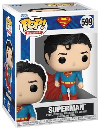 Funko POP! Heroes: DC Comics - Superman | Offizielles Superheroes Merch - Vinyl Sammelfigur als Regal Deko - Geschenkidee zum Geburtstag für Fans und Sammler