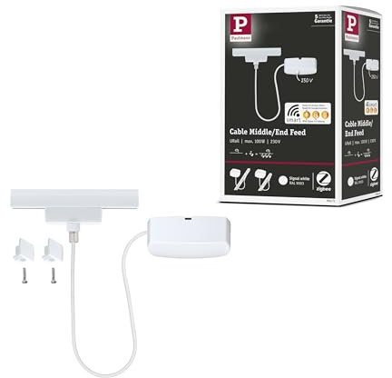 Paulmann 95671 URail Power Supply Zigbee 3.0 Cable 1m max. 100W Signal White