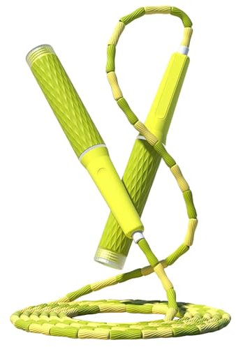 Corda per saltare con perline per fitness, corda per saltare per bambini, uomini e donne, libera i grovigli, lunghezza regolabile