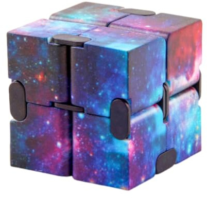 FIMWOLZ 1 Stück Fidget Toys Set, Galaxie Anti-Stress Würfel Spielzeug, Infinity Cube, Stressaubbau bei Nervösität, Dekompression Spielzeug Geschen für Kinder und Erwachsene