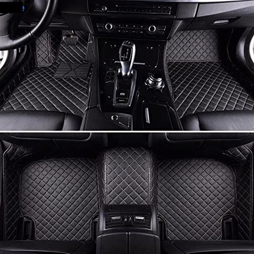Fußmatten Automatten Für Jetta Für VW Für Polo Für Limousine Für Touran 2007 Auto Fußmatten Für Golf 5 6 7 Für Passat B5 B6 B7 Für Tiguan(Voll schwarz)