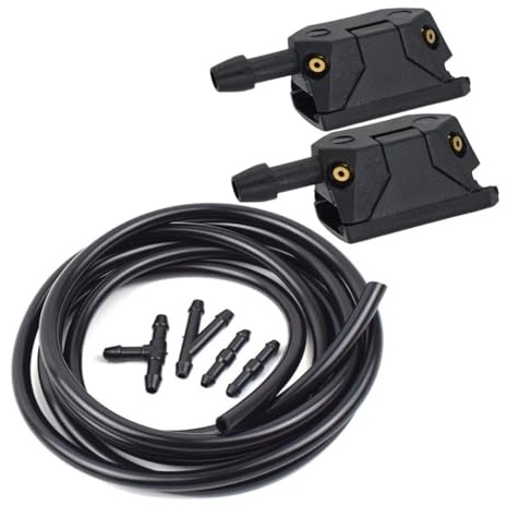 Scheibenwaschdüse for Mercedes-Benz W638, W639, W447, Vito, Viano, V-Klasse, Sprinter, Scheibenwischerblatt mit Wasserstrahl(Nozzle and 2m Hose)