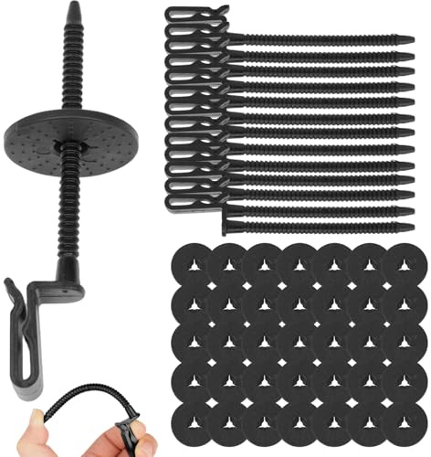 100Pcs 35mm Nylon Fasteners Clips for Solar Panel Bird Guard,Critter Guard Clips for Attaching Wire Mesh to Solar Panels,Solar Guard Clips, Solar Panel Clips for Squirrel Proof Bird Fence
