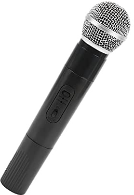 Naroote Microphone de karaoké en Plastique, Faux Micro Réaliste en Alliage D'aluminium pour la Pratique, Les Fêtes, Accessoires de Scène Portables de 9.4 Pouces pour Les âges