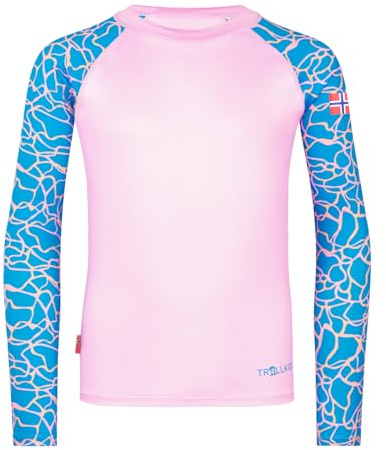 Trollkids Girls Haukland Shirt 152, Dynamic Blue