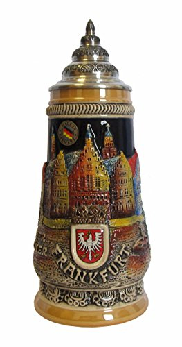 KING Bierkrug Frankfurt Reliefseidel 0,5 Liter Bierseidel KI 305 0,5L Frankfurt