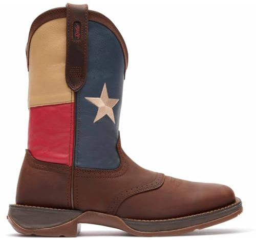 Durango Men's 11 Patriotic Western Brown/Texas Flag 7.5 EE