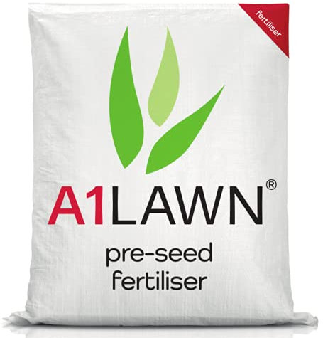 A1 Lawn New Grass Pre-Seed & Pre-Turf Fertiliser, 20kg (560m2) - [6-9-6] Phosphorus Rich Feed with Potassium & Nitrogen - UK Professional Grade to Accelerate Germination & A Healthy Root System.