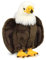 WWF 16122 - Plüschtier Weißkopfseeadler, lebensecht gestaltetes Kuscheltier, ca. 23 cm groß, wunderbar weich und kuschelig, Handwäsche möglich
