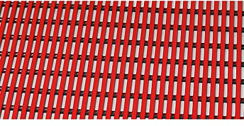 EHA Bodenmatte für Dusch- und Umkleideraum - Weich-PVC, 10 m Rolle - Breite 800 mm, rot - Antirutschmatte Antirutschmatten Bodenbelag Bodenmatte Bodenrost Bodenschutzmatte Gummimatte Sicherheitsmatte