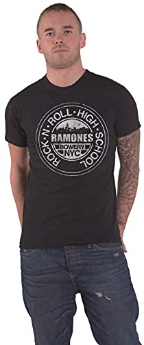 Ramones Men's RNR Browery T-shirt Small Black