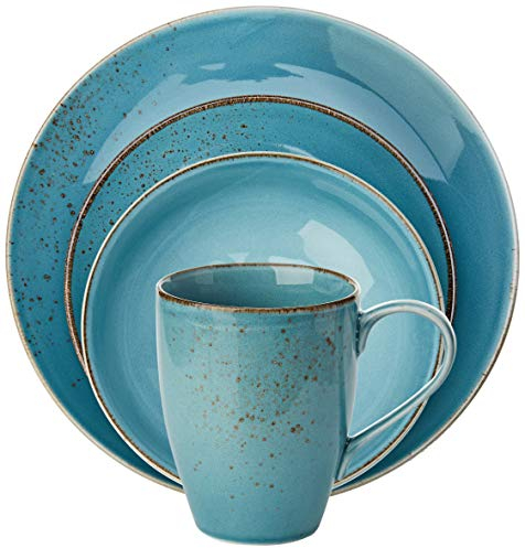 Creatable 19955 Single Set Kombiservice, Porzellan, water, 4 Einheiten
