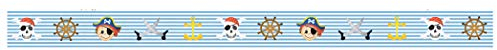 Ursus 59050099 - Masking Tape, Pirat, Klebeband aus Papier, ca. 15 mm x 10 m, einseitig bedruckt, lösungsmittel und säurefrei, ideal für Scrapbooking