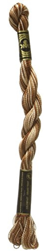 DMC Pearl Cotton Skein Size 5 27.3yd-Variegated Tan/Brown