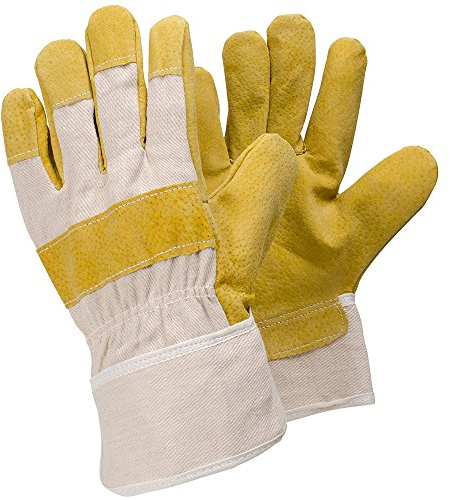 Ejendals Lederhandschuh Tegera 33, Größe 10, 1 Stück, weiß/gelb, 33-10