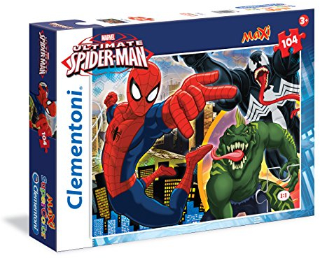 Clementoni 23684.8 - Maxi 104 T Web Shooter - Ultimate Spiderman