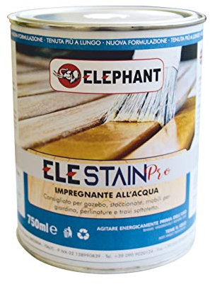 0,750 lt | Impregnante per legno all'acqua - ELE STAIN PRO (Trasparente)