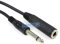 6.35mm MONO 1/4 Male Jack Plug to Female Socket EXTENSION Cable Guitar Lead (3m)