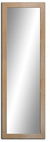 Spiegel MIT Rahmen 32 GRÖßEN 160/50, 50/160cm, 11 Farben Rahmen, Handgefertigte, breiter Fester Rahmen, Stabiler Rückwand, Rahmenleiste: 60x20mm, Rahmen Farbe: Eichen Grand
