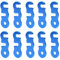Zeltleinenspanner Schnurspanner Seilspanner Guyline Cord Adjuster Zelt Spanner Seil Zelt Wind Seil Schnalle Guyline, 10 Wind Seil Schnallen Aluminiumlegierung Schnurversteller (Trompette-Blue)