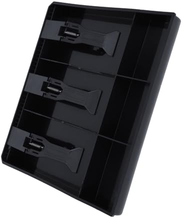 Kassenschublade，Kassenlade Kassenschublade Geldlade Geldschublade Registrierkasse Insert Tray Ersatz 3 Rechnungen 3 Münzen Geld Aufbewahrungsbox (Schwarz)24,5 x 24,5 x 3,5 cm，aus ABS
